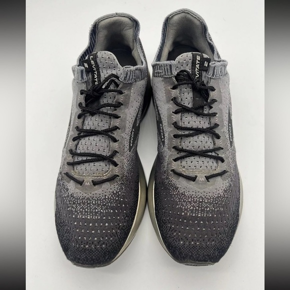 Brooks Mens Running Sneakers Shoes Size 10 Knit Silver Gray workout gym - Picture 2 of 8